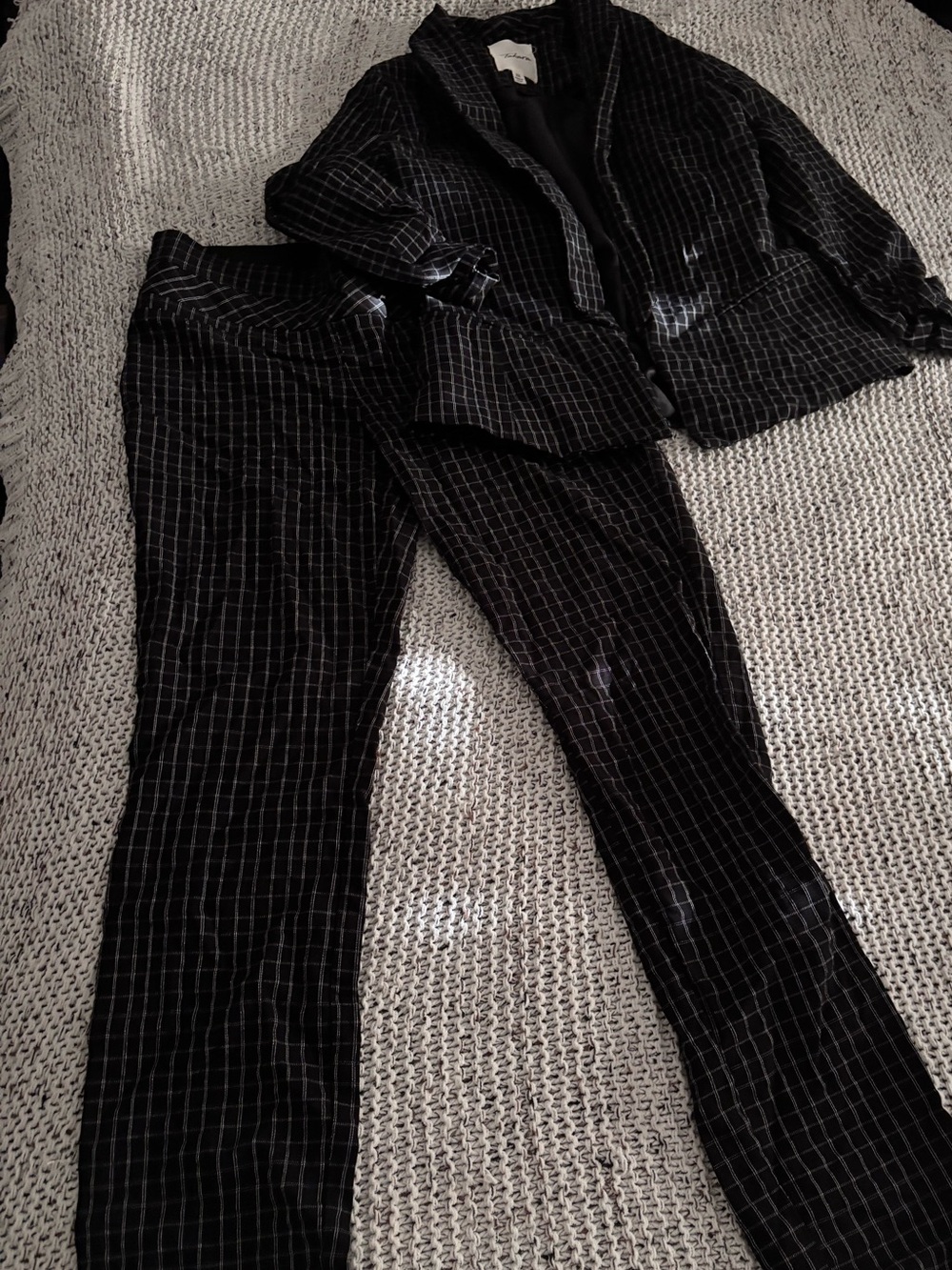 Takara Black and White Two-Piece Pantsuit